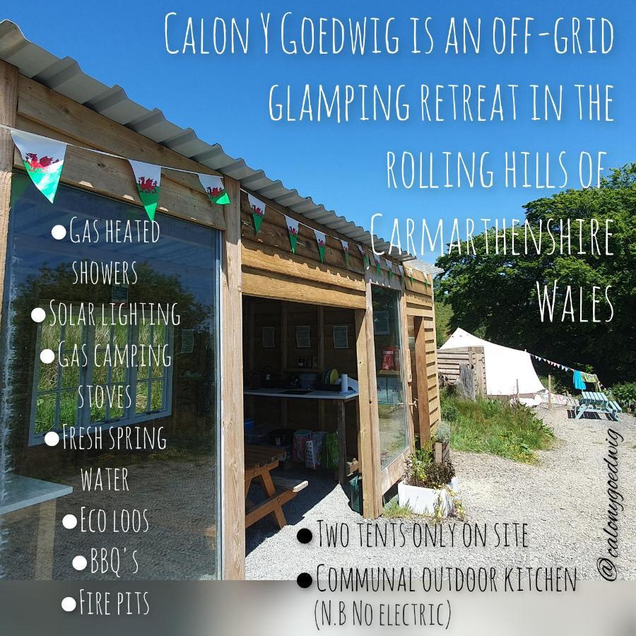 Calon Y Goedwig Glamping 호텔 랸도베리 외부 사진